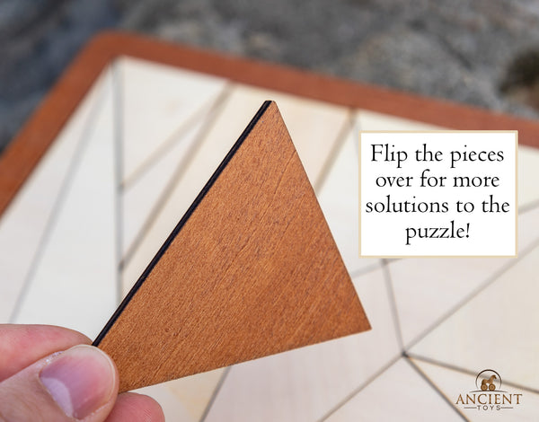 Ancient Toys™ – The World’s Oldest Puzzle – Archimedes’ Stomachion Wooden Brain Teaser.