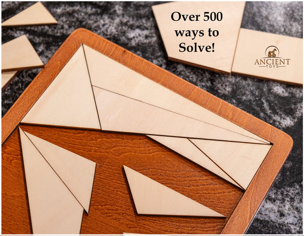 Ancient Toys™ – The World’s Oldest Puzzle – Archimedes’ Stomachion Wooden Brain Teaser.