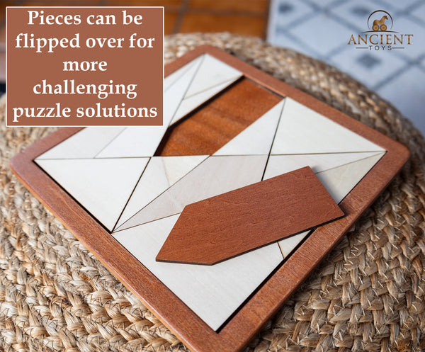Ancient Toys™ – The World’s Oldest Puzzle – Archimedes’ Stomachion Wooden Brain Teaser.